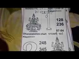 Kalyan Weeklay Special Dhanlaxmi Chart Free Date 13 08 18 To