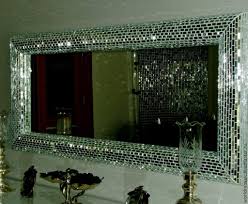 mirror in mosaic frame rectangular
