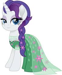 rarity pony unicorn braid clothes