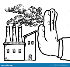 Экологические проблемы загрязнения воздуха Иллюстрация штока - иллюстрации  насчитывающей запретите, камин: 161659364