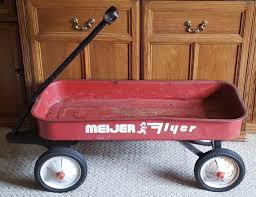 Vintage Meijer Flyer Red Wagon Childs