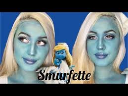 easy smurfette makeup tutorial