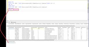 working with sql server rowcount