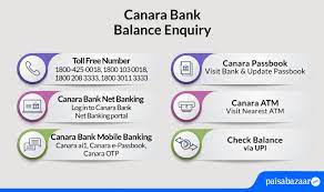 canara bank account balance check