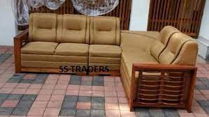 wooden corner sofa