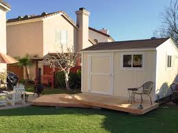 Features two sloping sides that come together at a ridge, creating two end walls with a triangular extension. Storage Sheds Los Angeles Metro Area Tuff Shed L A
