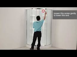 How To Adjust The Round Shower Door