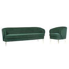 selma 3 seater fabric sofa forest