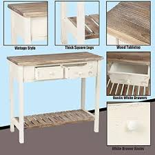Luxenhome Foyer Table 35 2 Drawer