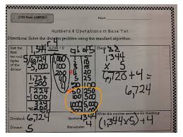 T Chart Division 4 Digit 1 Digit Math Elementary Math