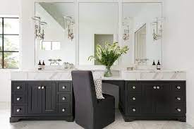 dual bath vanity with drop down middle