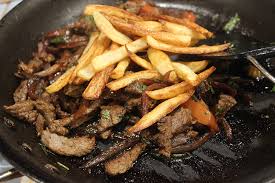 fries fries on steak