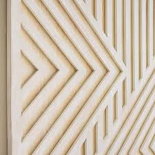 Graphic Wood Geometric Dimensional Wall Art