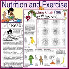 nutrition exercise cooking printable