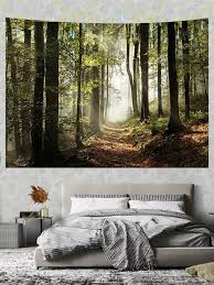 Forest Print Tapestry Shein Usa