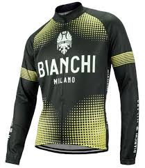 2019 Bianchi Winter Thermal Fleece Cycling Jersey