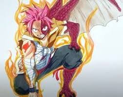 draw natsu transformation from fairy tail