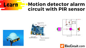 motion detector alarm circuit with a