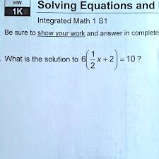 Solve It Mh 1k Solving Equations