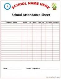 Free Preschool Attendance Sheet Printable Attendance Sheet