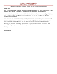 Leading Professional Office Manager Cover Letter Examples