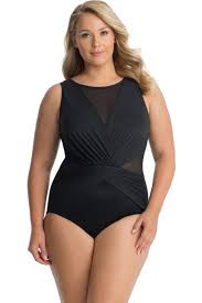 Miraclesuit Plus Size High Neck Palma One Piece Swimsuit