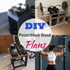 10 diy powerblock stand plans for gym