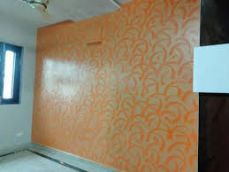 Orange Brown Painted Texture For Home