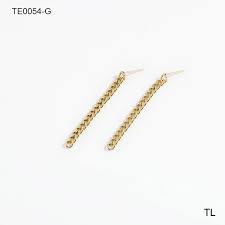 fashion jewelry link chain earrings