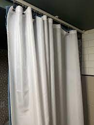 ceiling mounted shower curtain rod