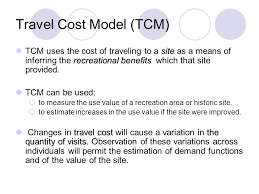 Travel Cost Model An Example Sittidaj Pongkivorasin Faculty