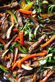 thai basil beef stir fry garden in
