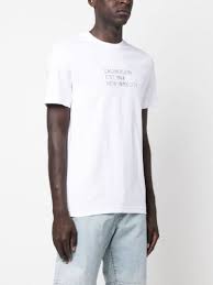 calvin klein logo print cotton t shirt