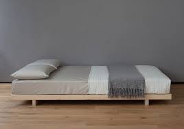 Kobe Low Bed Solid Wood Natural