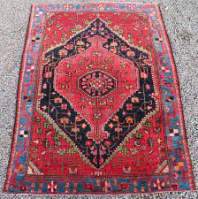 antique hamadan rug unusual irregular