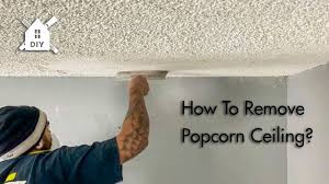 how to remove a popcorn ceiling and