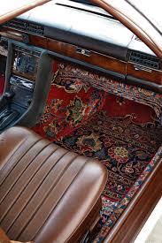 a vine rug covers the interior of a