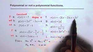 How to Explain if Function is Polynomial or Not - YouTube