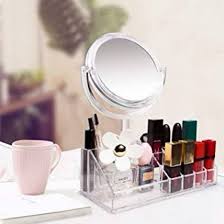 makeup organizer magnifying mirror