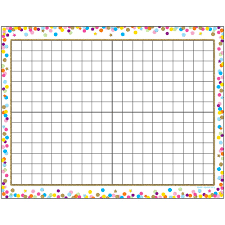 Smart Poly Chart Grid Confetti Dry Erase Surface