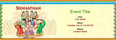 free seemantham invitation with india s
