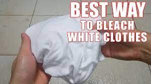 how to bleach white clothes best way