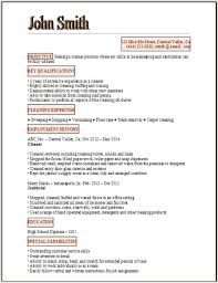 resume for cleaning exles sles