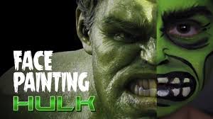 hulk face painting for kids face