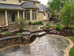 Backyard Paving Design Concrete Patio