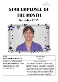 November 2015 Star Employee Of The Month Ellenborough Page 001
