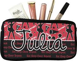 custom cheer makeup cosmetic bag
