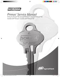 Primus Service Manual Locksmithing Education Publishing