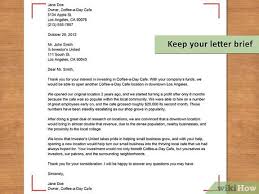 write an investor proposal letter