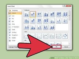 How To Make A Bar Chart In Word With Pictures Wikihow